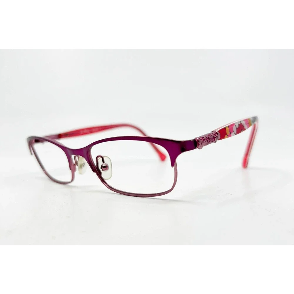 Lilly Pulitzer Eyeglasses Womens Purple Floral Full Rim 50-16-135